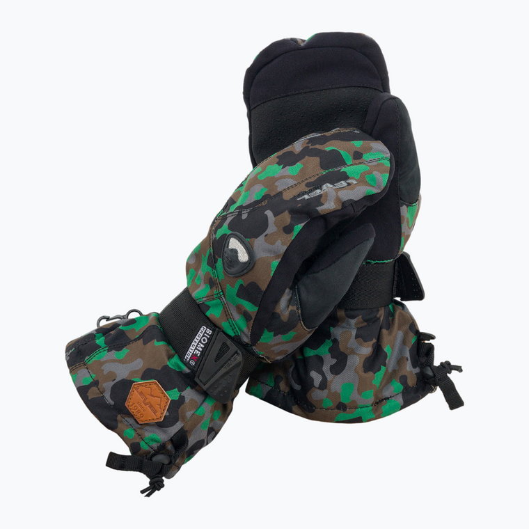 Rękawice snowboardowe dziecięce Level Fly Mitt camo