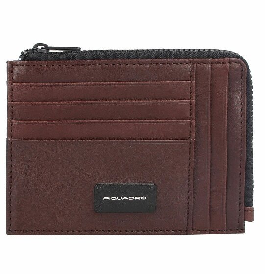 Piquadro Harper Credit Card Case Leather 13 cm dark brown