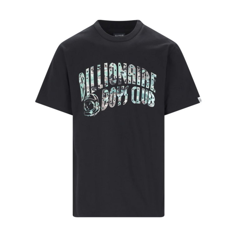 Czarne Logo T-shirt i Polosy Billionaire