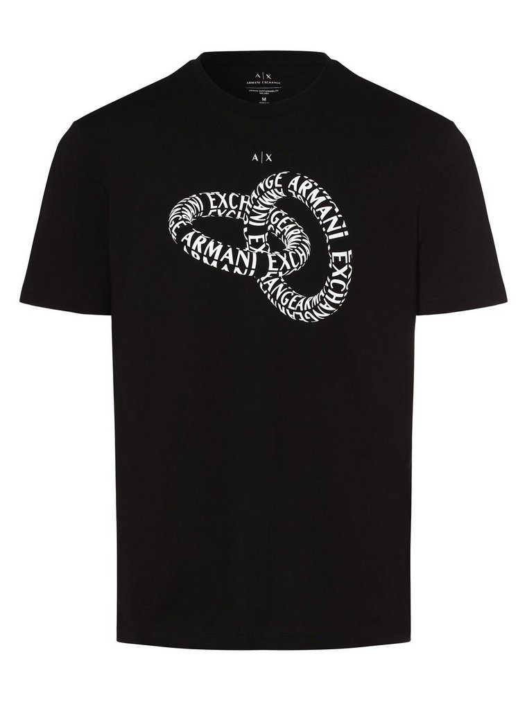 Armani Exchange - T-shirt męski, czarny