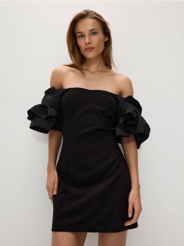 Reserved - Sukienka mini - czarny
