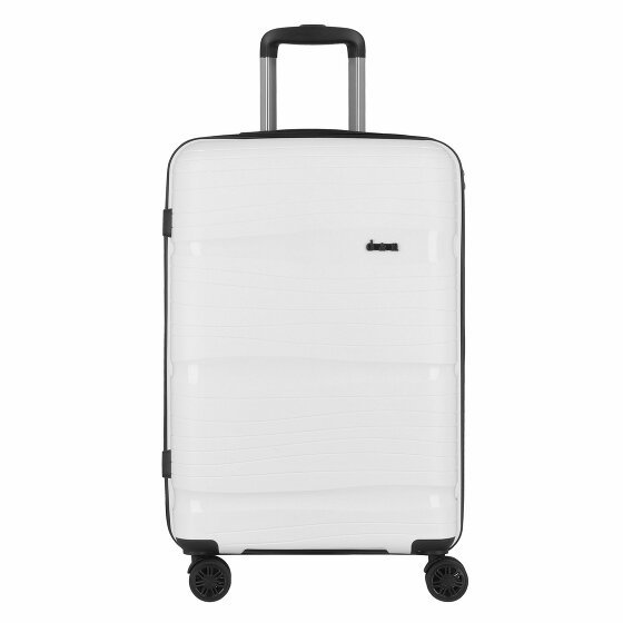 d&n Travel Line 4300 4 kółka Walizka M 68 cm weiß