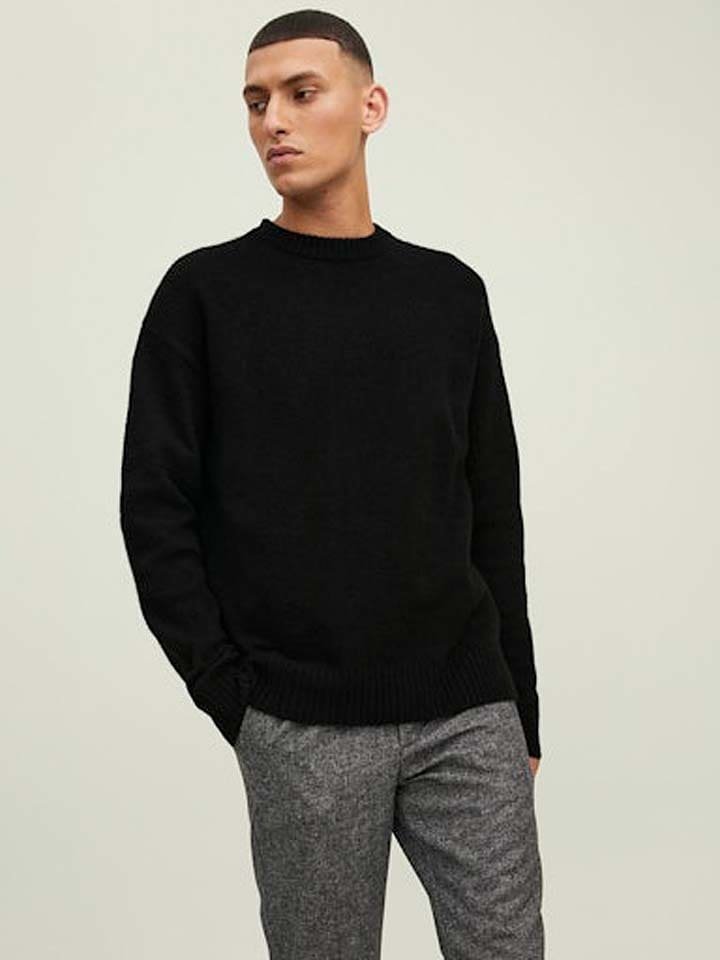 Jack & Jones Sweter w kolorze czarnym