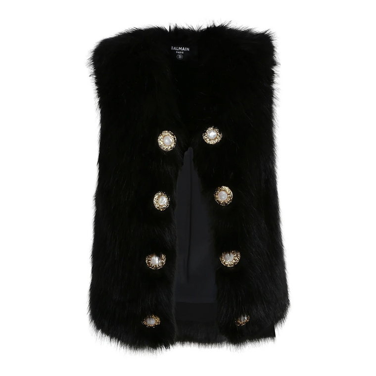 Podnieś swój styl z 10 BTN SL Faux Fur Jacket Balmain