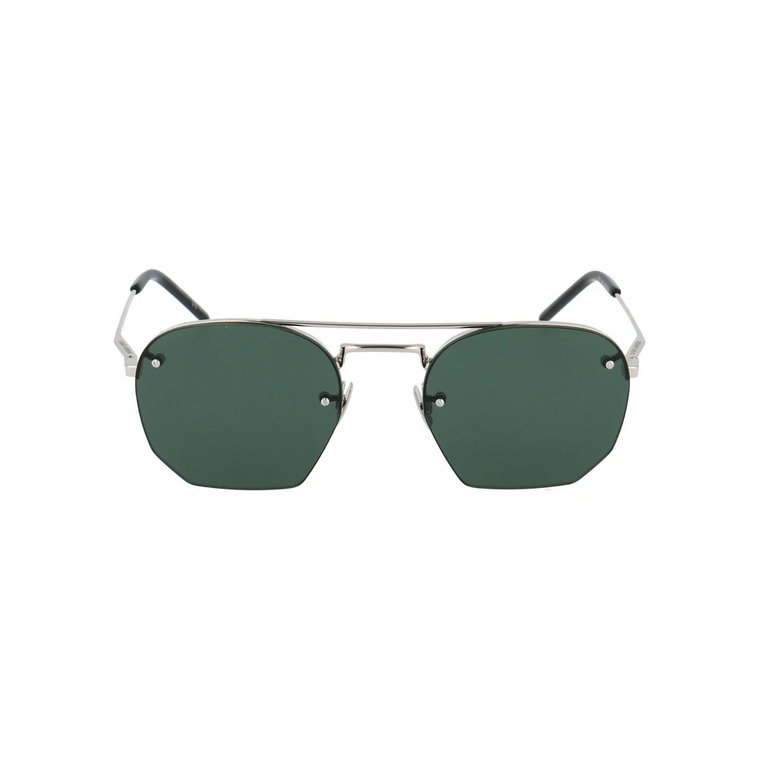 Stylowe okulary przeciwsłoneczne dla mężczyzn - 002 Black Saint Laurent