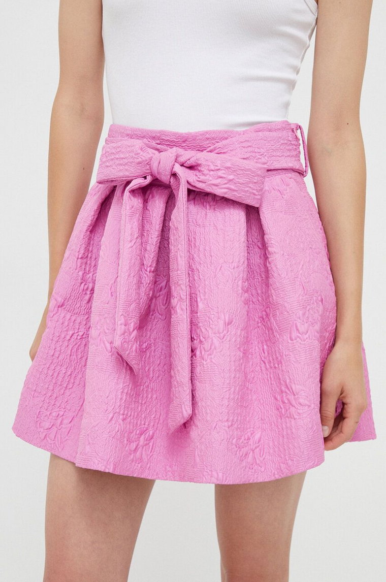 Custommade spódnica kolor różowy mini rozkloszowana