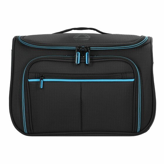 Davidts 275 Beautycase 31 cm z plisą rozprężną black-blue