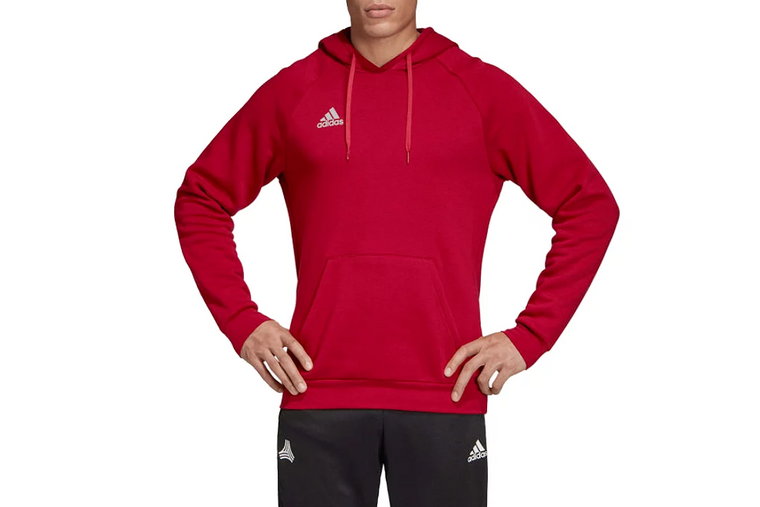 adidas Tan Hooded Sweatshirt DZ9613, Męskie, Bordowe, bluzy, bawełna, rozmiar: M