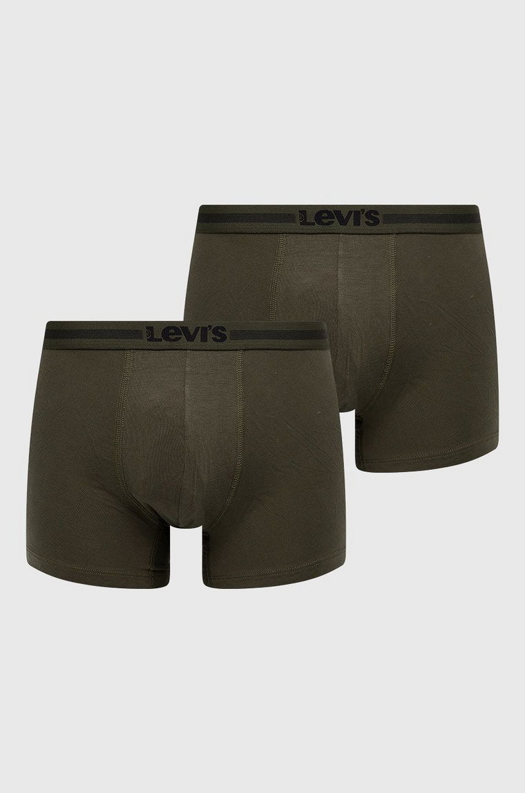 Levi's bokserki (2-pack) męskie kolor zielony 37149.0735-khaki