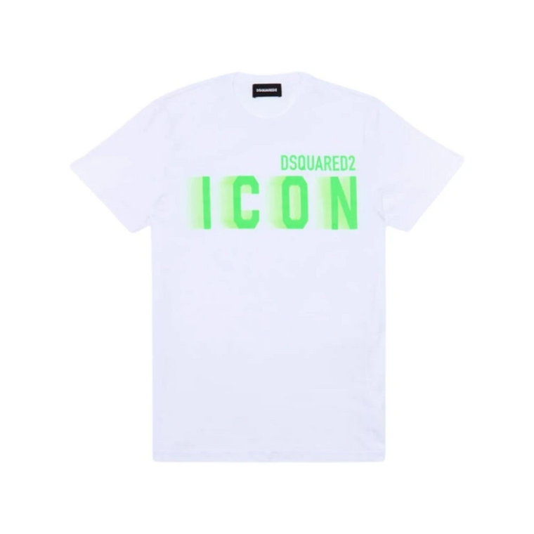 Fluorescencyjny ikon T-shirt z okrągłym dekoltem Dsquared2