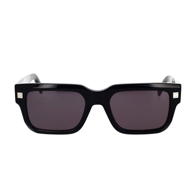 Geometryczne okulary przeciwsłoneczne w kolorze czarnym z szarymi soczewkami Givenchy