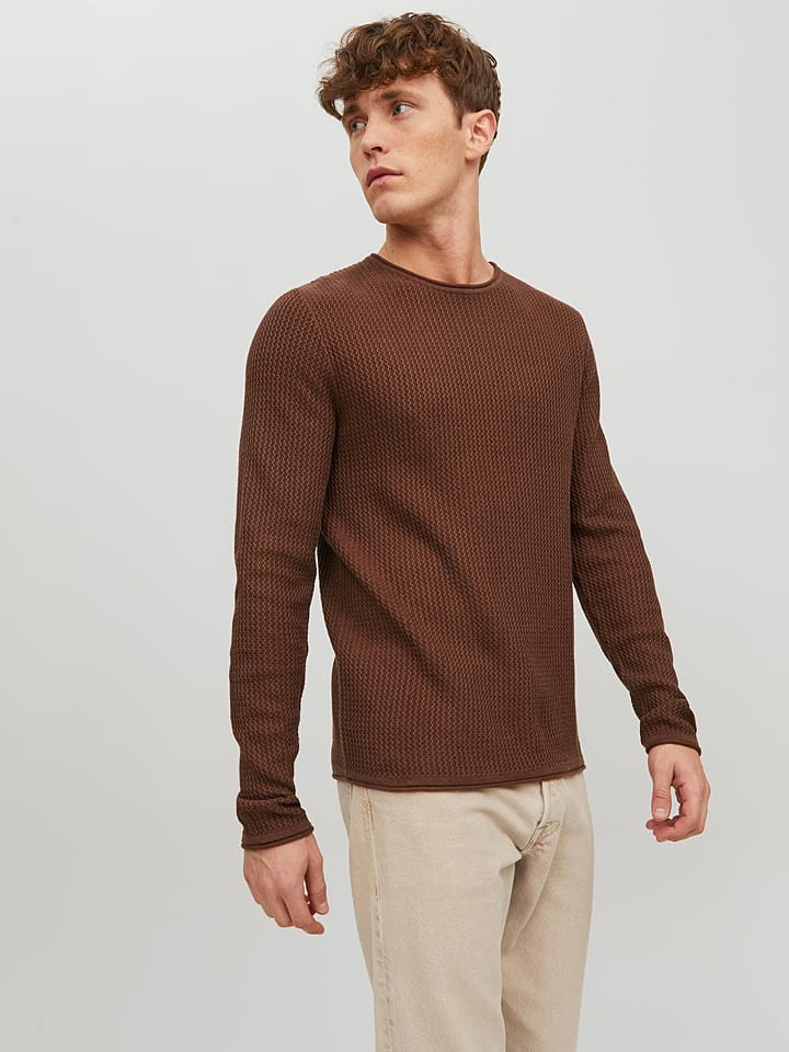 Jack & Jones Sweter w kolorze brązowym