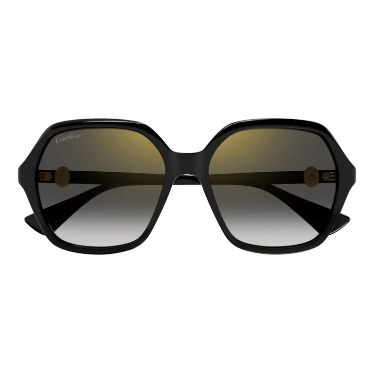 Czarne Okulary Przeciwsłoneczne Ct0470S 001 Styl Cartier