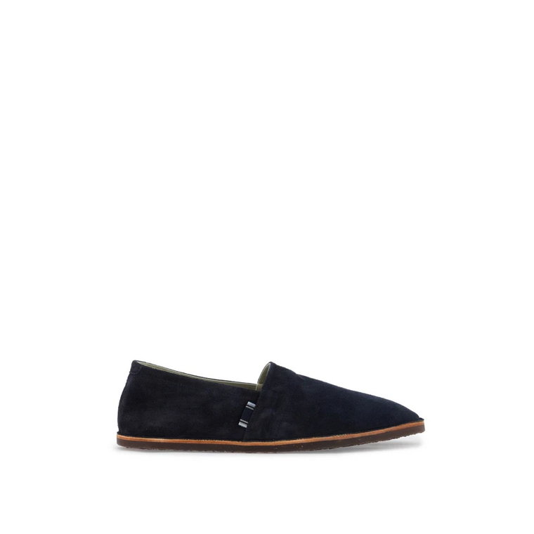 Suede Espadryle z Podszewką Brunello Cucinelli