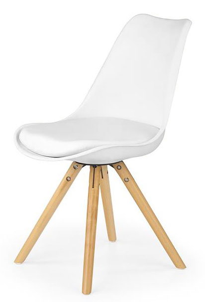 Krzesło skandynawskie Depare - białe