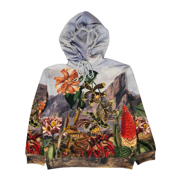 Drukowany Loose Fit Hoodie Dries Van Noten