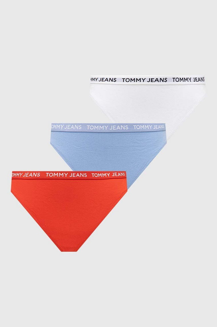 Tommy Jeans stringi 3-pack kolor biały UW0UW05008