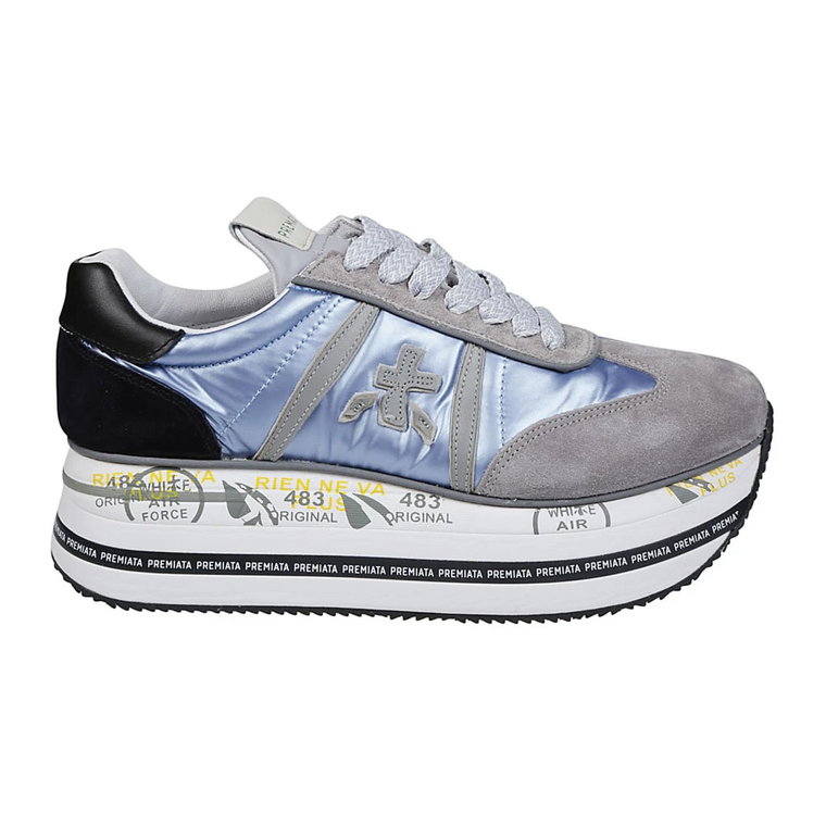 Niebieskie Sneakersy Beth - Styl Var.6498 Premiata