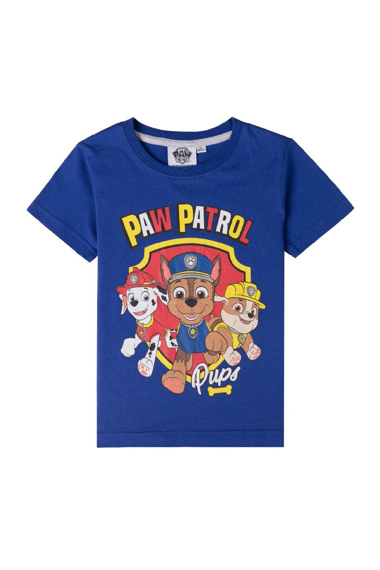 Niebieski t-shirt dla chłopca bawełniany Psi Patrol