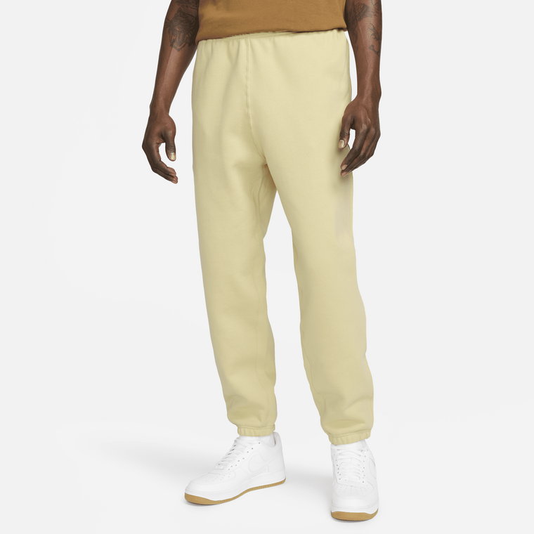 Męskie spodnie z dzianiny Nike Solo Swoosh - Brązowy