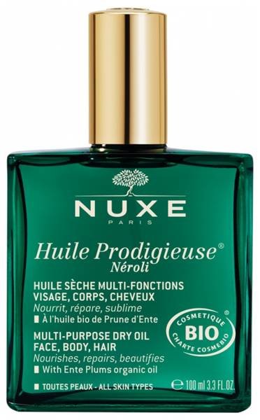 NUXE Huile Prodigieuse Neroli Suchy Olejek do Twarzy, Ciała i Włosów 100ml