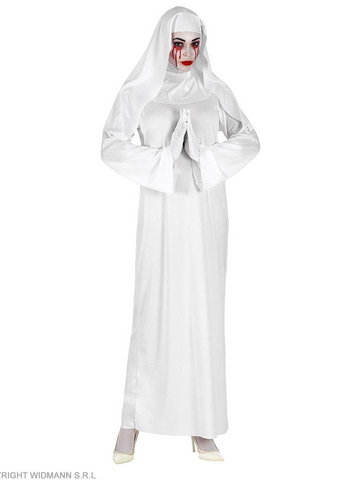 Widmann 3-częściowy kostium "GEISTERNONNE" w kolorze białym