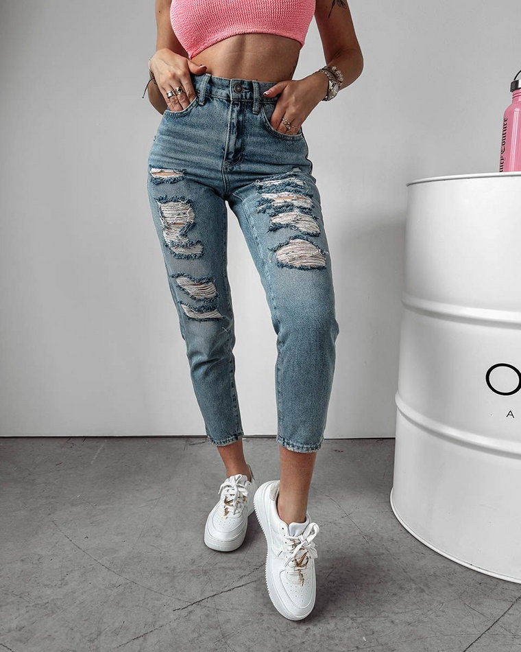 Spodnie jeansowe damskie OLAVOGA YALE 2024 niebieski XS