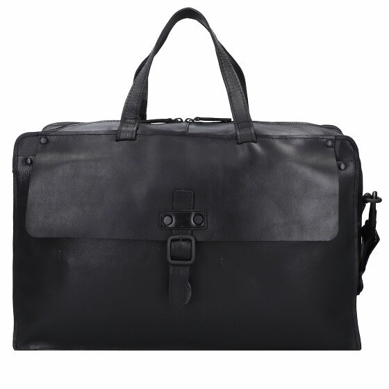 Harold's But Weekender Travel Bag Leather 42 cm black