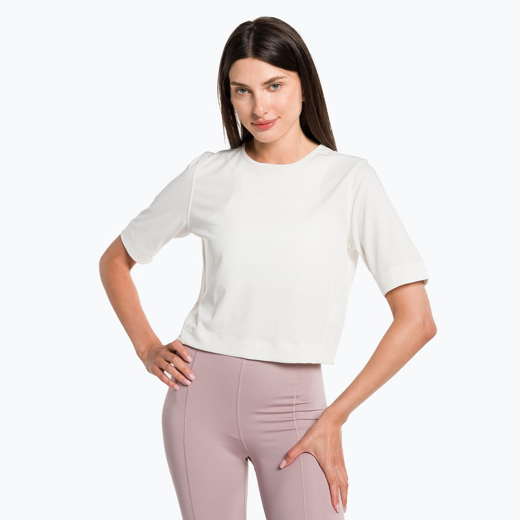 Koszulka damska Calvin Klein Knit white suede | WYSYŁKA W 24H | 30 DNI NA ZWROT