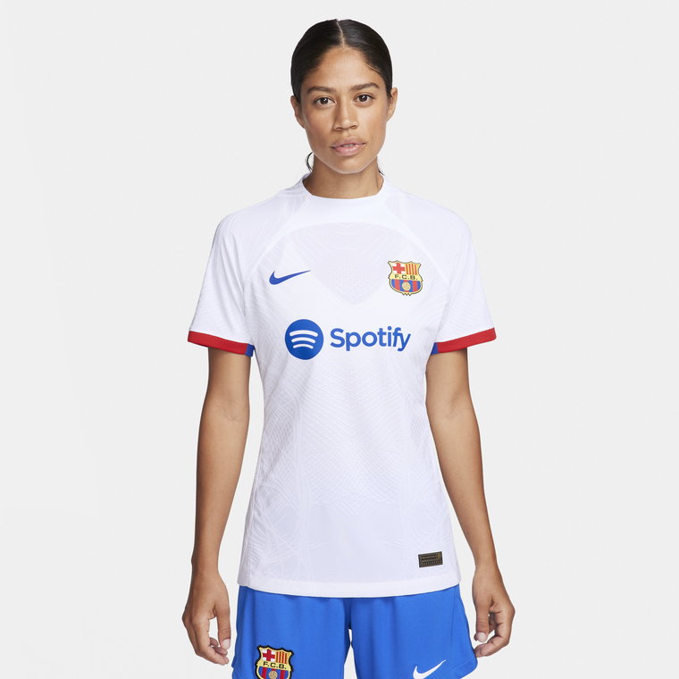 Damska koszulka piłkarska Nike Dri-FIT ADV FC Barcelona Match 2023/24 (wersja wyjazdowa) - Biel