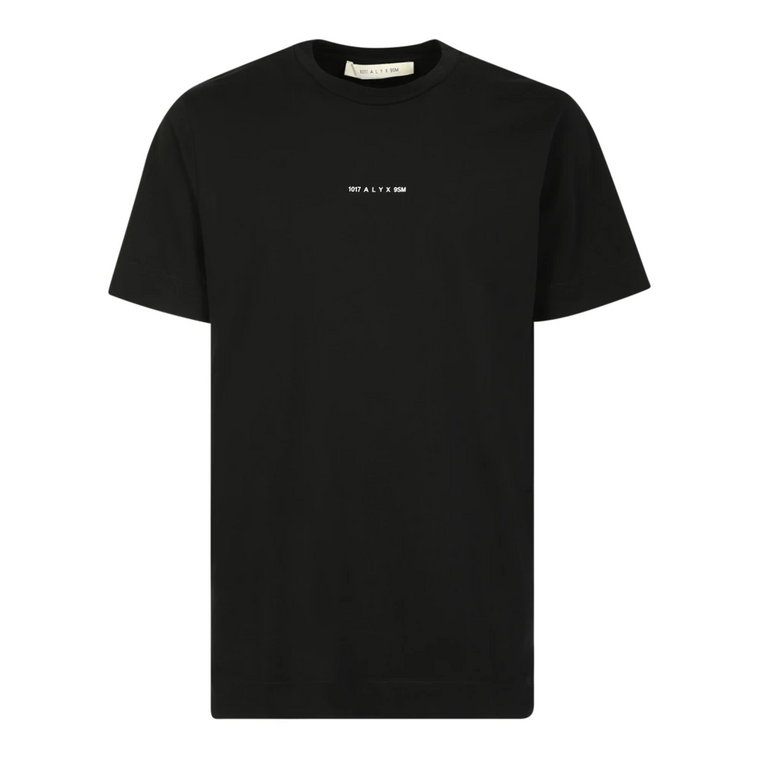 Czarna Koszulka z Grafiką dla Mężczyzn 1017 Alyx 9SM