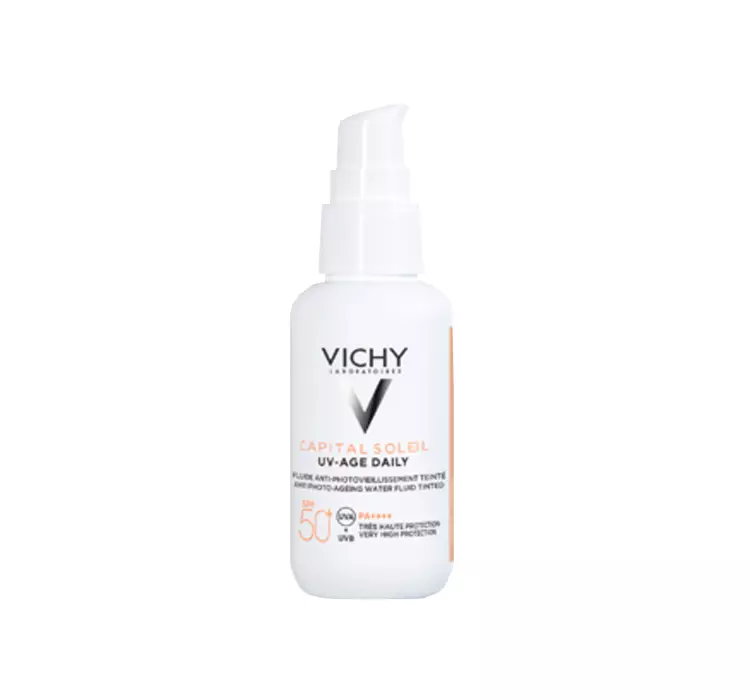 VICHY CAPITAL SOLEIL UV-AGE DAILY FLUID KOLORYZUJĄCY PRZECIW FOTOSTARZENIU SIĘ SKÓRY SPF50+ 40ML