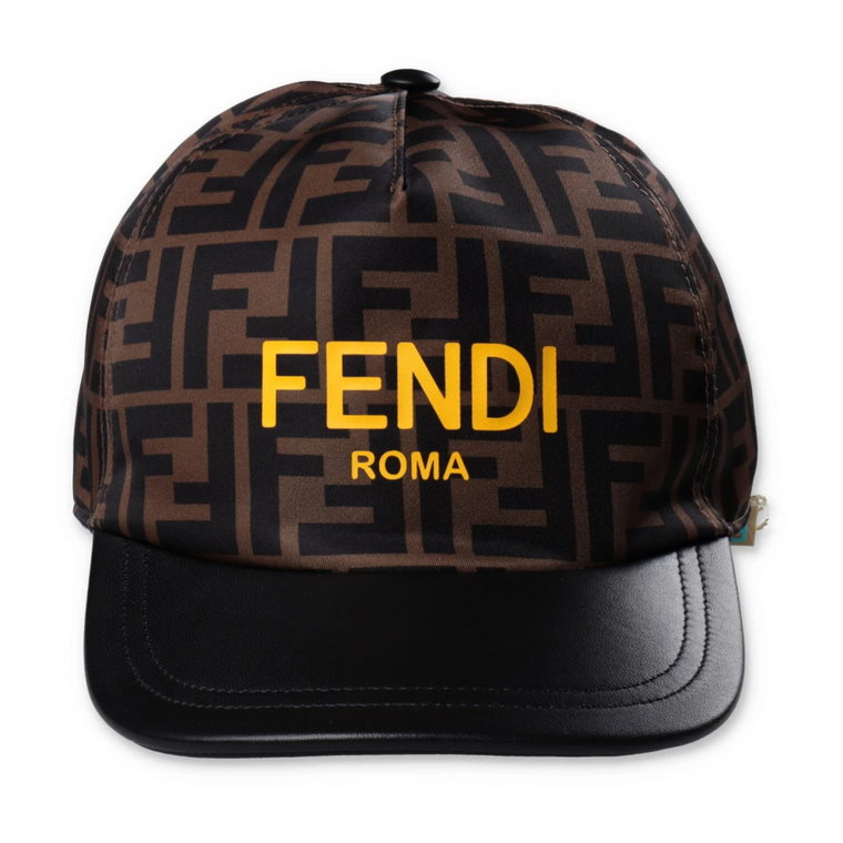 Ikoniczna czapka baseballowa Fendi Zucca Print Fendi