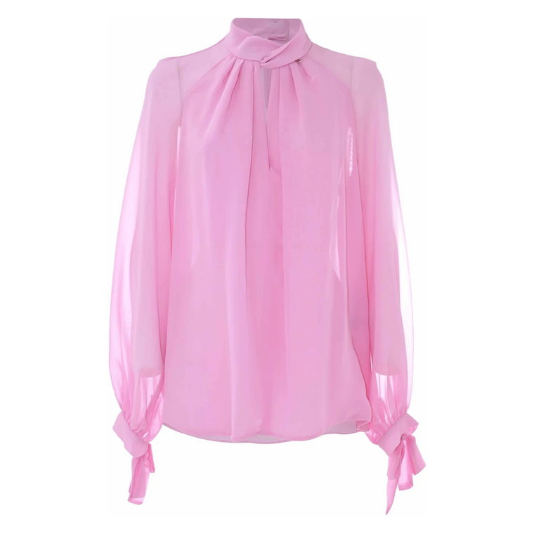 Elegant blouse with bow detail on the cuffs Kocca