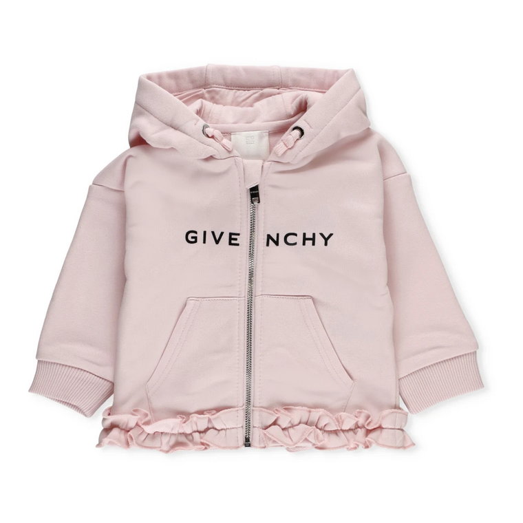 Różowy Junior Bawełniany Sweter z Kapturem Givenchy