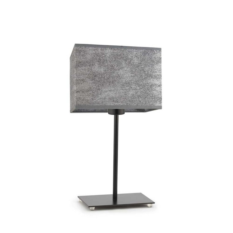 Lampka nocna LYSNE Amalfi, 60 W, E27, beton/czarna, 40x20 cm