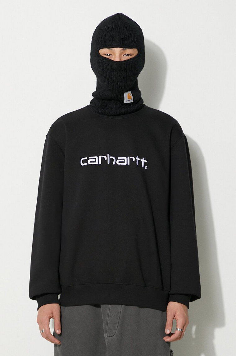 Carhartt WIP bluza Carhartt Sweat męska kolor czarny z aplikacją I030546.0D2XX