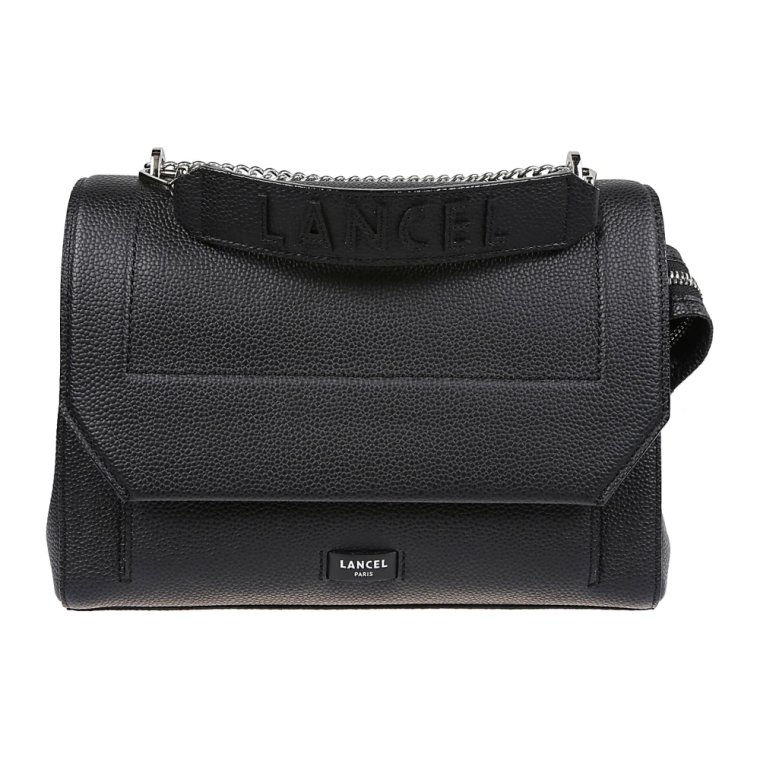 Czarna Ninon Flap Bag Lancel