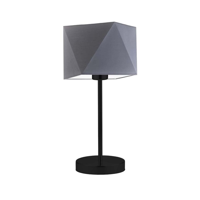 Lampka nocna LYSNE Wuhu, 60 W, E27, stalowa/czarna, 43x23 cm