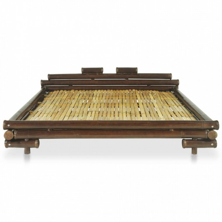 Łóżko bambusowe, 160 x 200 cm, ciemny brąz kod: V-247294