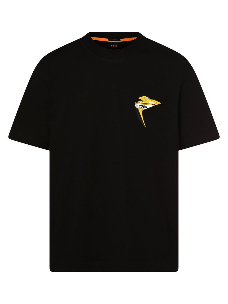 BOSS Orange - T-shirt męski  TeeBikerGear, czarny