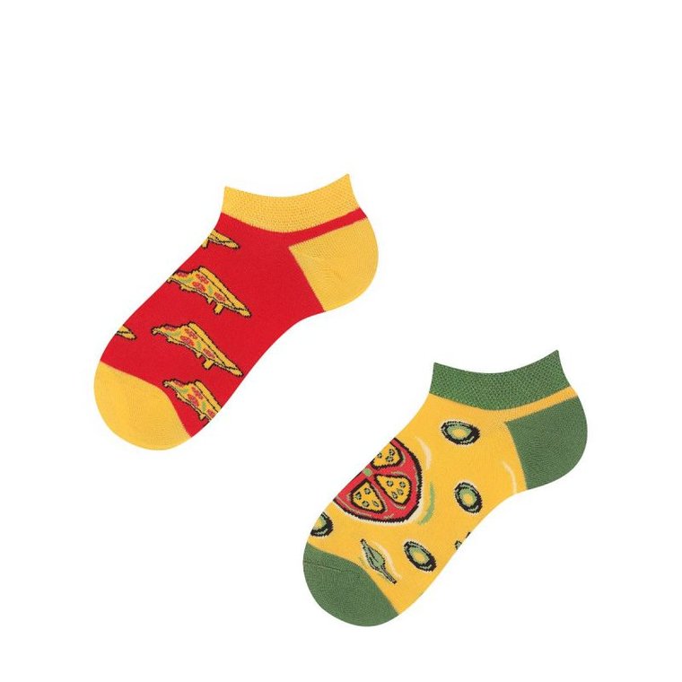 Stopki, Pizza Party Kids Low, Todo Socks, Ser, Kolorowe Dziecięce Rozmiar 23-26 Kolor Pizza Party Kids Low