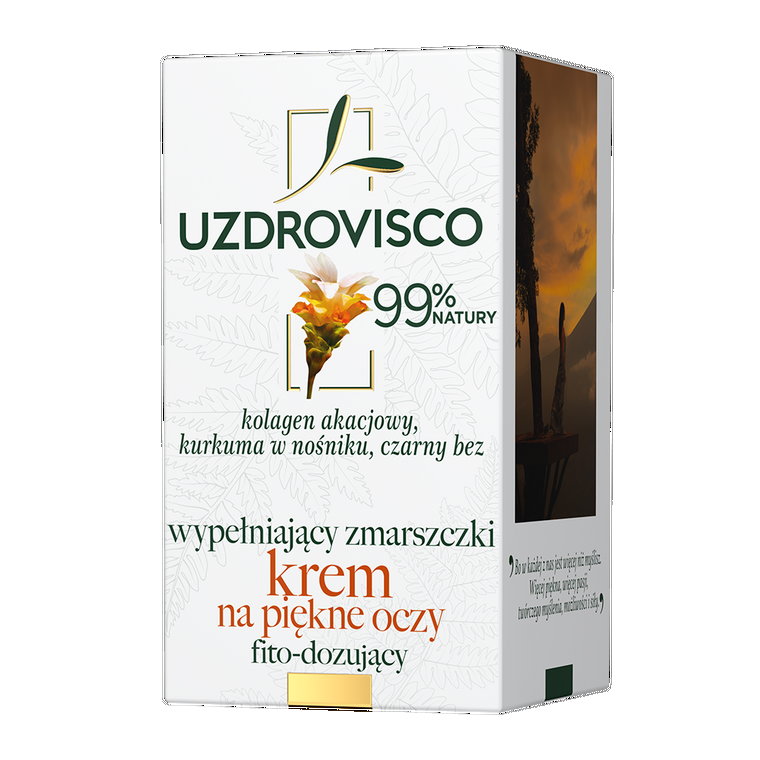 Uzdrovisco Kurkuma wypełniający zmarszczki  oczy fito-dozujący Krem pod oczy 25 ml