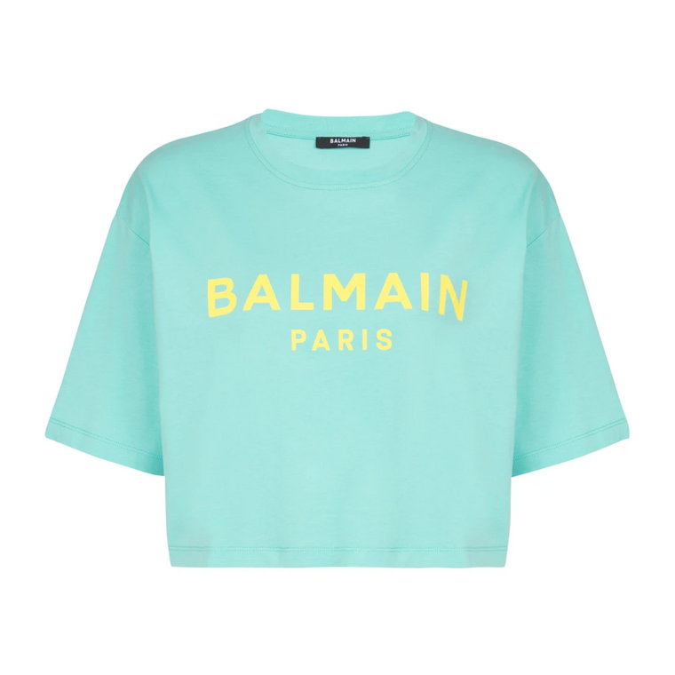 T-shirt z nadrukiem Paris Balmain
