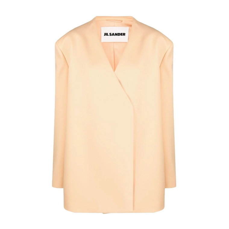 Kurtka sportowa, Beige Double Face Jil Sander