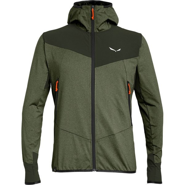 Bluza męska Anger Hybrid PL/DST Full Zip Hoody Salewa