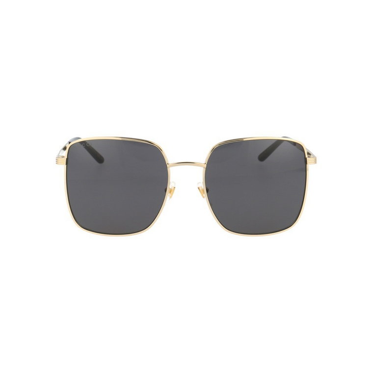 Luksusowe Złote Okulary Przeciwsłoneczne z Ombre Wzorem Gucci