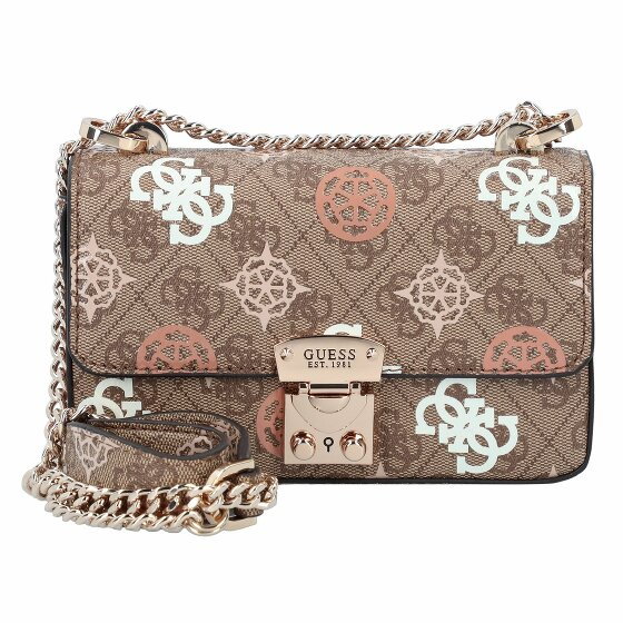 Guess Eliette Torba na ramię 17 cm latte logo multi