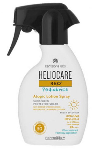 Spray przeciwsłoneczny dla dzieci Heliocare 360 Pediatrics Atopic Locion Spray SPF50+ 250 ml (8470001930170). Kosmetyki do ochrony przeciwsłonecznej