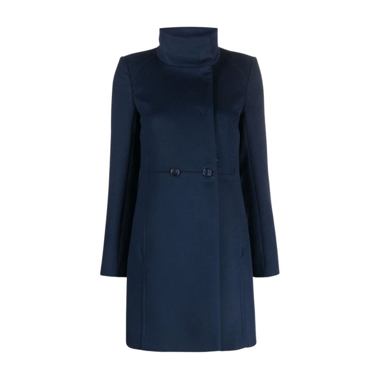 Atmosphere Blue Coat - Stylowy i Wyrafinowany Patrizia Pepe